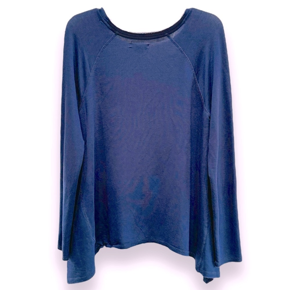 NWOT Grayson Threads Sz L "Stay Golden" L/S Raw Seams Tunic Rayon-Poly-Spandex - Picture 2 of 6